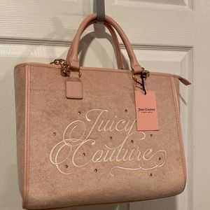 BNWT JUICY COUTURE Juicy Beach Couture Tote in Pink Diamond